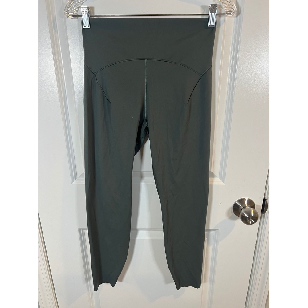 adidas Womens Leggings AEROREADY Tight Fit Dark Green Size L